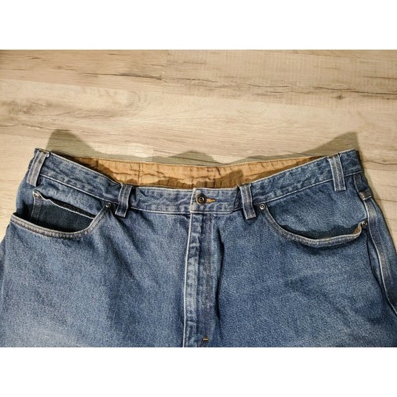 2 pr Duluth Trading Mens Size 44 x 28 Jeans Flex Fire Hose Style 3237-18 Pre-own - Picture 3 of 7